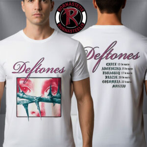 Deftones Lollapalooza Chile Merch Collection Unisex T Shirt Two Sided