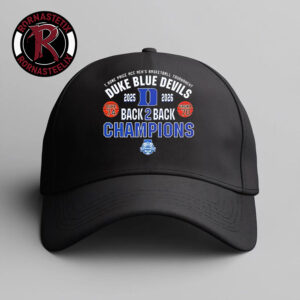 Duke Blue Devils ACC Men’s Basketball Tournament 2026 Champions Back To Back Hat Cap