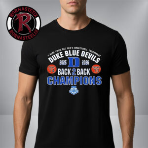 Duke Blue Devils ACC Men’s Basketball Tournament 2026 Champions Back To Back Unisex T Shirt