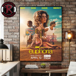 Euphoria Season 3 May God Have Mercy On April 12 2026 HBO Max Poster Canvas Decor