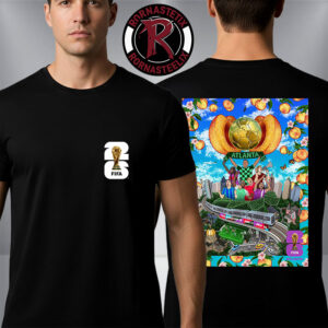 FIFA World Cup 2026 Atlanta Host City Official Poster Artist By Jose Hadathy On July 11 To July 19 2026 Unisex T Shirt Two Sided