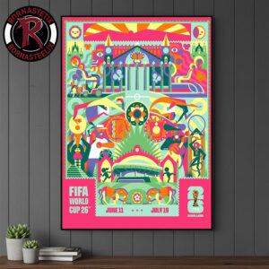 FIFA World Cup 2026 Guadalajara Host City On July 11 To July 19 2026 Official Poster Artist By Cuemanche Poster Canvas Decor