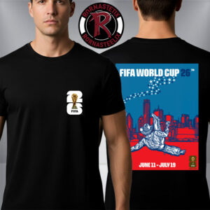 FIFA World Cup 2026 Host City Dallas Official Poster Artist By Matt Cliff On July 11 To July 19 2026 Unisex T Shirt Two Sided