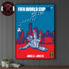 FIFA World Cup 2026 Houston Host City On July 11 To July 19 2026 Official Poster Artist By Stephanie Leal Poster Canvas Decor