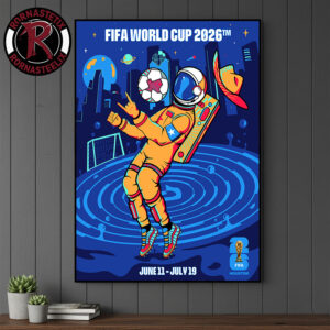 FIFA World Cup 2026 Houston Host City On July 11 To July 19 2026 Official Poster Artist By Stephanie Leal Poster Canvas Decor