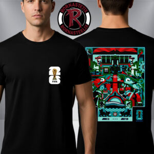 FIFA World Cup 2026 Monterrey Host City Official Poster Artist By Cuemanche On July 11 To July 19 2026 Unisex T Shirt Two Sided