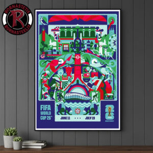 FIFA World Cup 2026 Monterrey Host City On July 11 To July 19 2026 Official Poster Artist By Cuemanche Poster Canvas Decor