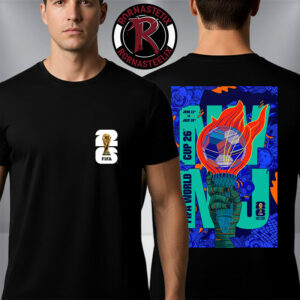 FIFA World Cup 2026 New York New Jersey Host City Official Poster Artist By Rodrigo Perez On July 11 To July 19 2026 Unisex T Shirt Two Sided