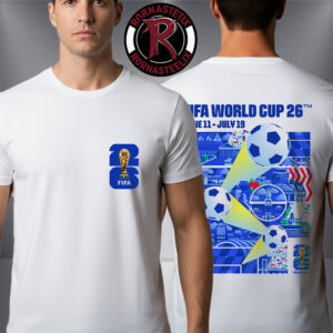 FIFA World Cup 2026 Philadelphia Host City Official Poster Artist By Nicholas McClintock On July 11 To July 19 2026 Unisex T Shirt Two Sided