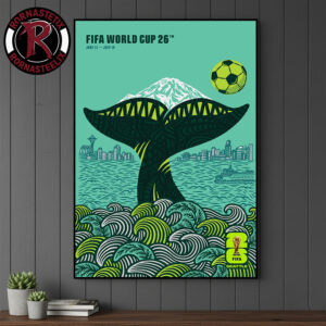 FIFA World Cup 2026 Seattle Host City On July 11 To July 19 2026 Official Poster Artist By Shogo Ota Poster Canvas Decor