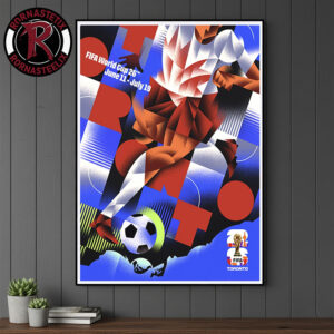 FIFA World Cup 2026 Toronto Host City Official Poster Artist By Dave Murraya On July 11 To July 19 2026 Poster Canvas Decor