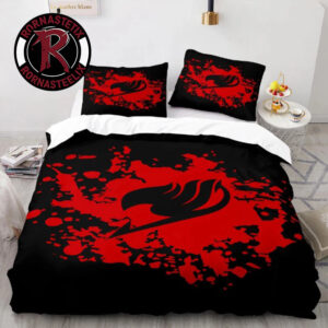 Fairy Tail Guild Mark Black Red Bedding Sets