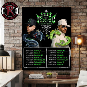 Feid vs Ferxx Falxo Tour 2026 North America Schedule Dates Poster Canvas Decor