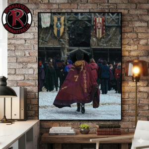 First Look Harry Potter Reboot HBO TV Series At Dominic McLaughlin’s Boy Wizard Entering Quidditch Stadium At Hogwarts Poster Canvas Decor