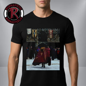 First Look Harry Potter Reboot HBO TV Series At Dominic McLaughlin’s Boy Wizard Entering Quidditch Stadium At Hogwarts Unisex T Shirt