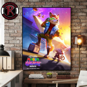 Fox McCloud For The Super Mario Galaxy Movie 2026 In Theaters April 1 2026 Poster Canvas Decor