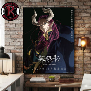 Frieren Beyond Journey’s End Season 3 Releases On October 2027 Poster Canvas Decor