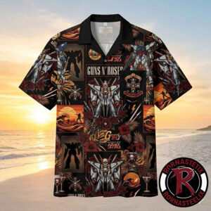 Guns N Roses Rock Band x Gundam Summer Gift Versions 2026 Hawaiian Shirt