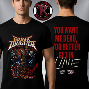 Ice Knife Kills x Ready Or Not 2 Grave Diggler Get In Line Unisex T Shirt Two Sided