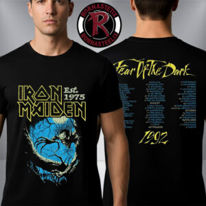 Iron Maiden IM50 Fear Of The Dark Tour Unisex T Shirt Two Sided