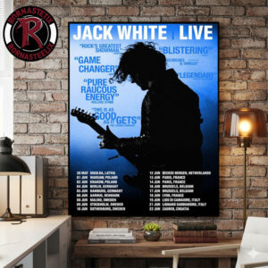 Jack White Live In Europe 2026 Schedule Tour Dates Poster Canvas Decor