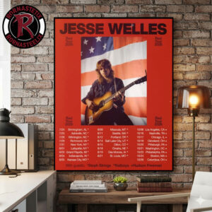 Jesse Welles Red Tour 2026 Schedule Tour Dates Poster Canvas Decor