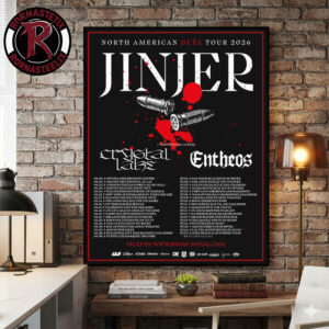 Jinjer North American Tour 2026 Schedule Tour Dates Poster Canvas Decor