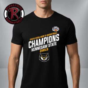Kennesaw State Owls Champions C USA Men’s Basketball Tournament 2026 Locker Room Unisex T Shirt