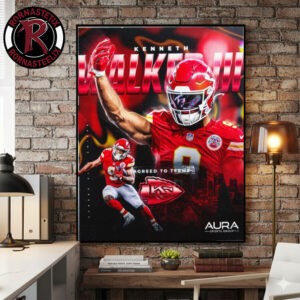 Kenneth Walker NFL MVP Joins Kansas City Chiefs Kingdom Poster Canvas Decor