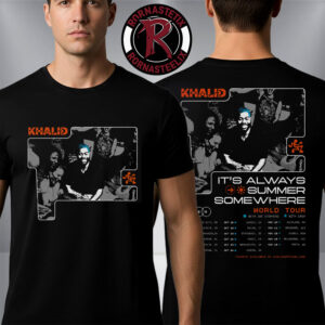 Khalid World Tour 2026 It’s Always Summer Somewhere Schedule Tour Dates Unisex T Shirt Two Sided