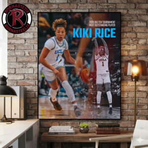 Kiki Rice UCLA Bruins 2026 Big Ten Tournament Most Outstanding Player Poster Canvas Decor