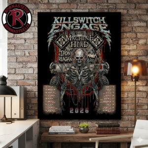 Killswitch Engage US Tour 2026 Venue Dates Schedule Poster Canvas Decor