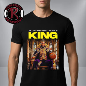 LeBron James King James All Time Field Goals 15838 Goals Unisex T Shirt