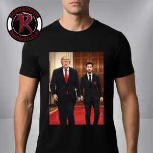 Leo Messi Meets Donald Trump Inter Miami Champions MLS Cup at the White House Unisex T Shirt