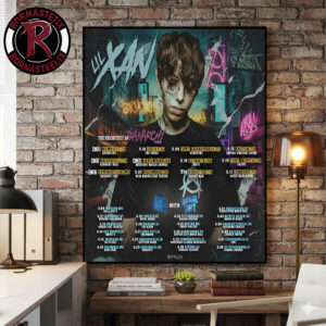 Lil Xan The Architect of XanArchy Tour 2026 Schedule Venue Tour Dates Poster Canvas Decor