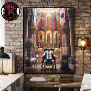 Lionel Messi Argentina Legend Scored 900 Career Goals Poster Canvas Decor