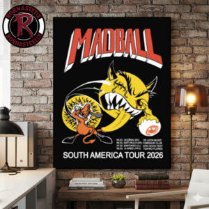 Madball Band South America Tour 2026 Official Poster Schedule Venue Dates Poster Canvas Decor