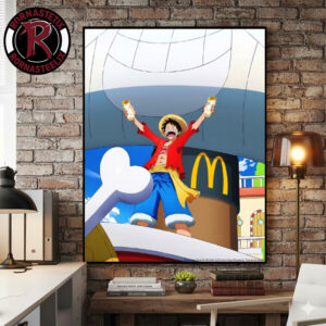McDonald x One Piece Collaboration Merch For Fan Poster Canvas Decor