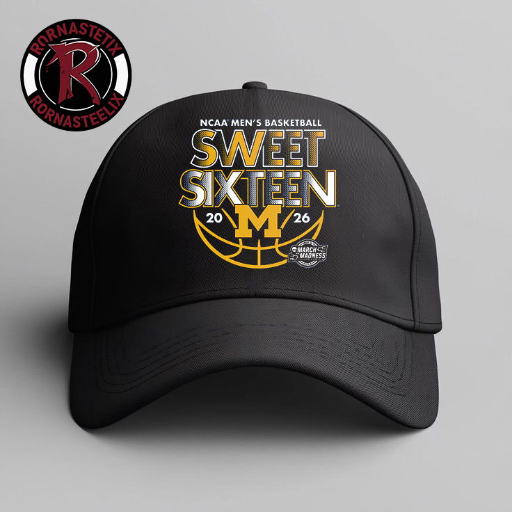 Michigan Wolverines NCAA Division I Men's Basketball Final Four Indianapolis 2026 Sweet Sixteen Hat Cap Michigan Wolverines NCAA Division I Men's Basketball Final Four Indianapolis 2026 Sweet Sixteen Hat Cap