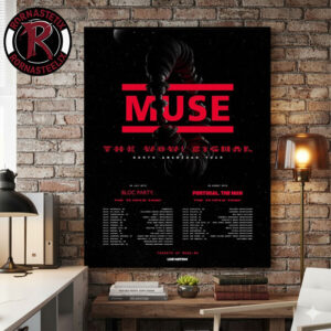 Muse North American Tour 2026 The Wow Signal On July And August 2026 Schedule Tour Dates Poster Canvas Decor