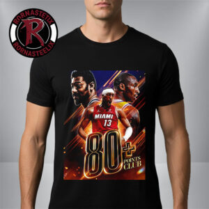 NBA Bam Adebayo Miami Heat 83 Points Club NBA History Unisex T Shirt