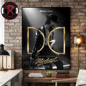 New Poster For Michael Jackson Movie 2026 Dolby Cinema On Theaters April 24 2026 Poster Canvas Decor