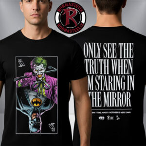 OVO x Batman x Joker Collab Merch Mirror October’s Very Own Unisex T Shirt Two Sided