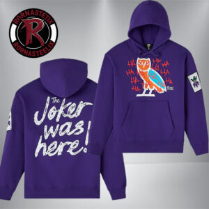 OVO x Batman x Joker Collab Merch The Joker Defaced Unisex Hoodie