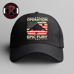 Operation Epic Fury USA Flag US Forces Launch Hat Cap