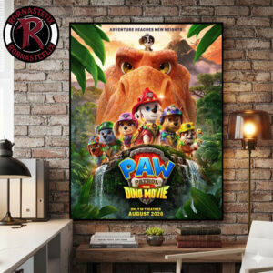 PAW Patrol The Dino Movie 2026 In Theaters August 14 2026 Poster Canvas Decor