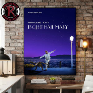 Project Hail Mary Inspired Poster La La Land Ryan Gosling Rocky Poster Canvas Decor