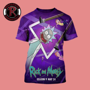 Rick And Morty Season 9 Releases On May 24 2026 All Over Print Shirt