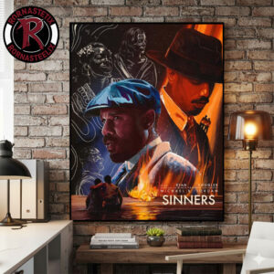 Sinners Movie 2025 Wins 4 Title Oscar Award 2026 Poster Canvas Decor