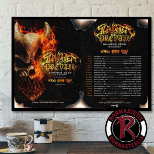 Slaughter To Prevail Summer 2026 UK And Europe Tour Schedule Tour Dates Poster Horizontal